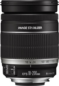 Canon EF-S 18-200mm f/3.5-5.6 IS Black