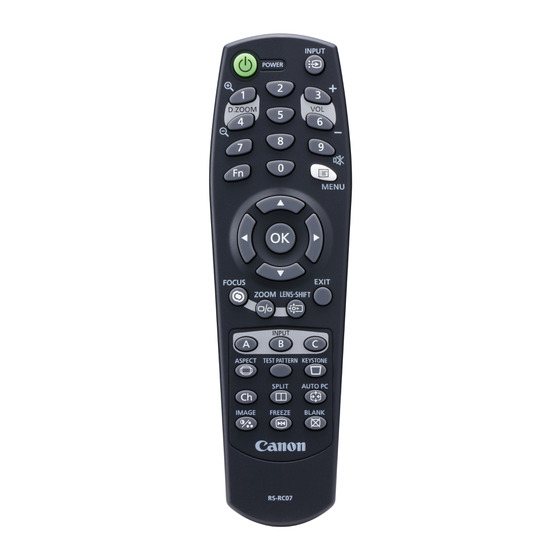 Canon RS-RC07 remote control IR Wireless Projector Press buttons