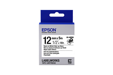 Epson LabelWorks Iron on LK self-adhesive label Blue, Grey, White