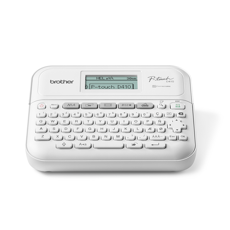 Brother PT-D410VP label printer ZINK (Zero-Ink) 180 x 180 DPI Wired TZe QWERTY
