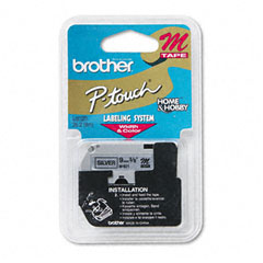 Brother M921 printer label Silver M