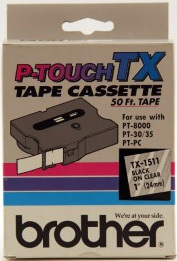 Brother TX-1511 label-making tape
